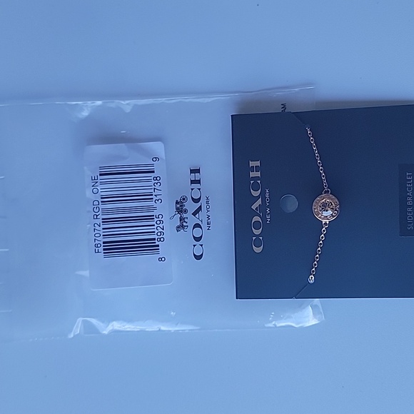 Coach Gold Tone Slider Ladies Braclet - Picture 1 of 5